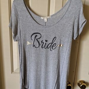 Casual faded Grey short sleeve top